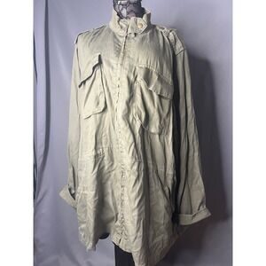 Evri‎ Vintage Green Trench Coat Size 3X